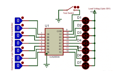 ULN2003 Drive Circuit Diagram