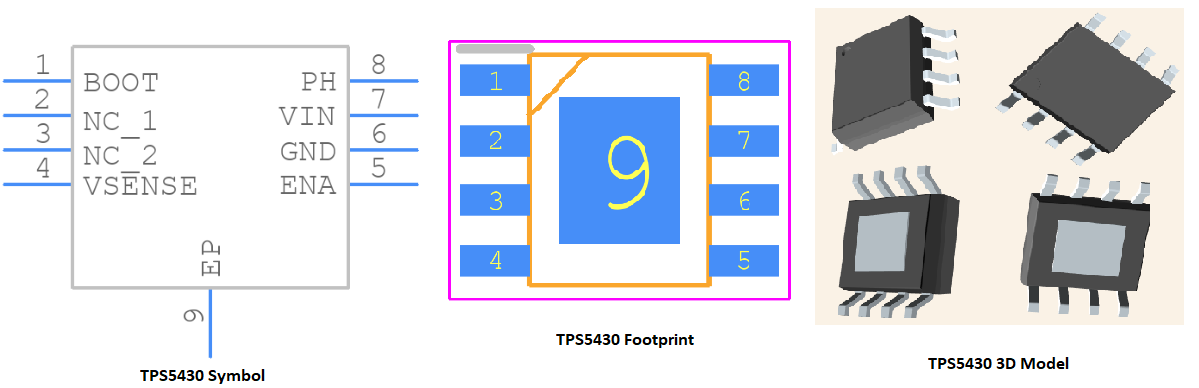 TPS5430 CAD Model